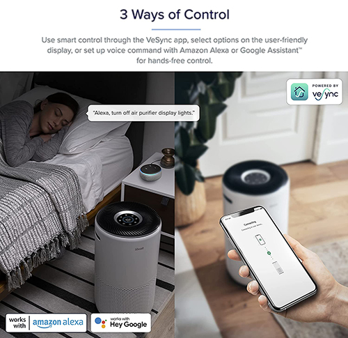 Levoit smart wifi on sale air purifier app